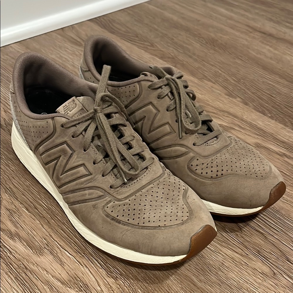 New Balance Brown Sneakers Suede Mesh Low-Top